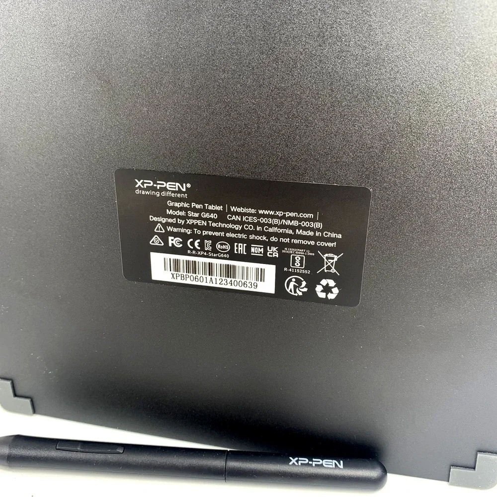 XP-PEN‎ Star G640 Art Graphics Drawing Tablet Battery-free Stylus Pen